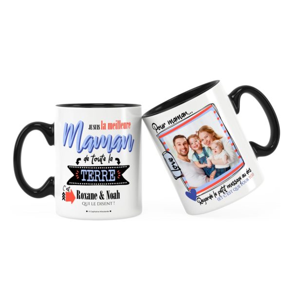 Cadeau maman | Idée cadeau mug prénom maman que pour toi