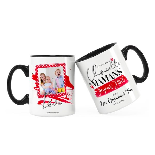 Cadeau noël pour maman | Idée cadeau mug noël avec prénom