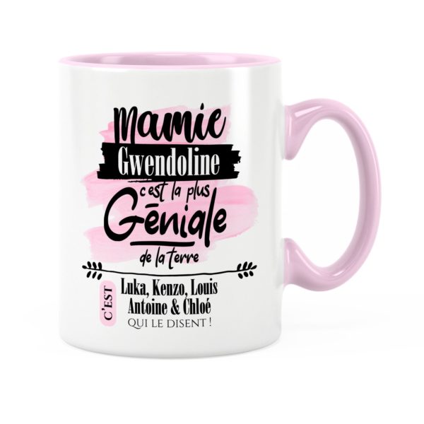 Cadeau mamie | Idée cadeau mug avec prénom mamie géniale