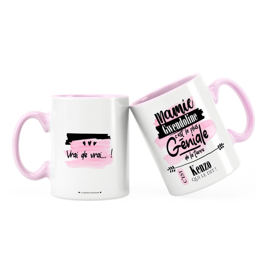 Cadeau mamie Idée cadeau mug avec prénom mamie géniale