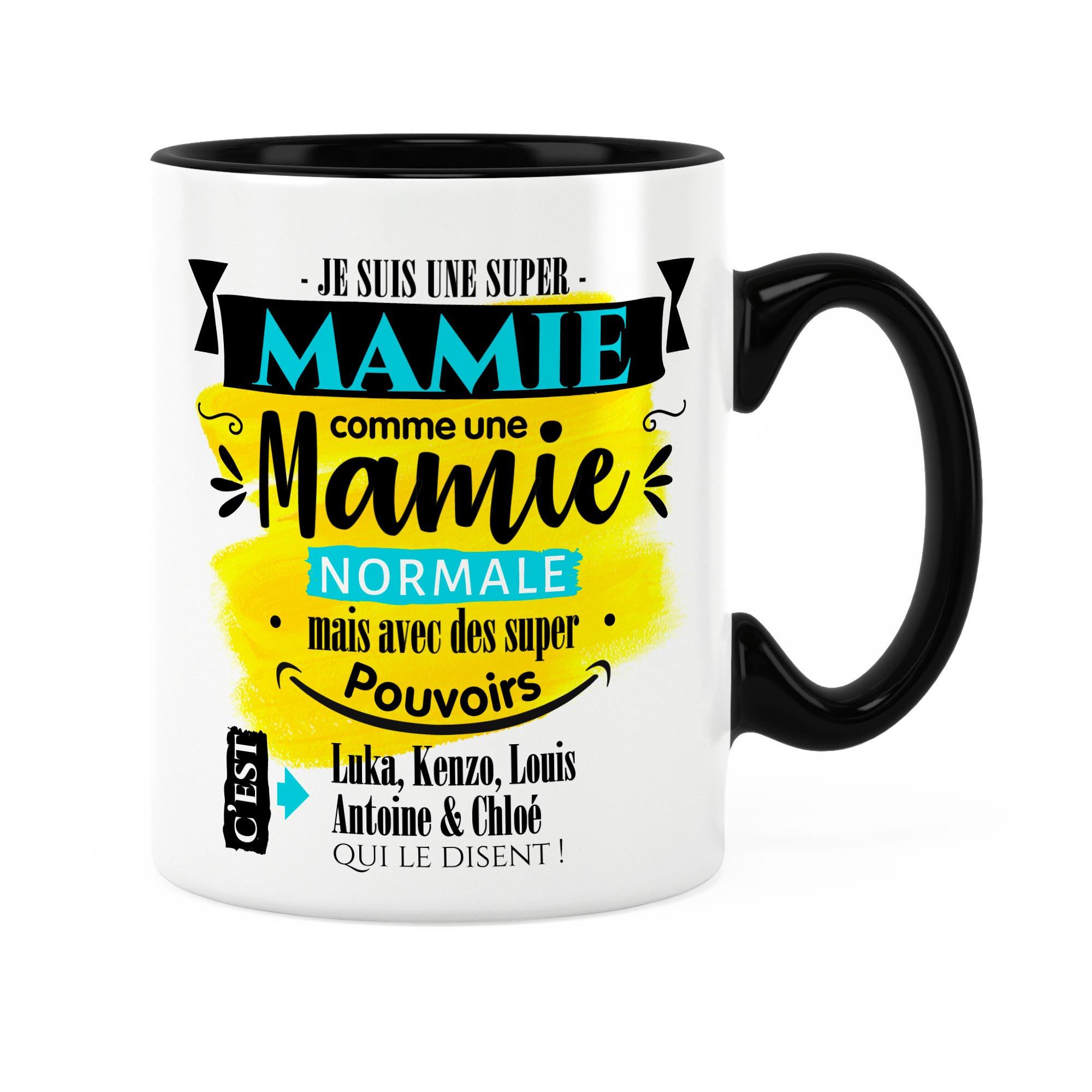 Cadeau mamie  Idée cadeau de mug avec prénom super mamie