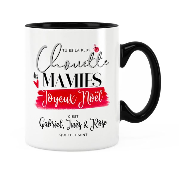 Cadeau noël pour mamie | Idée cadeau mug noël avec prénom