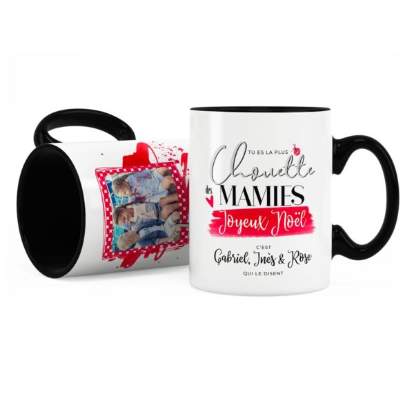 Cadeau noël pour mamie | Idée cadeau mug noël avec prénom