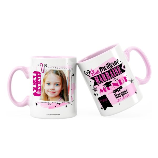 Cadeau marraine | Idée cadeau mug meilleure marraine du monde