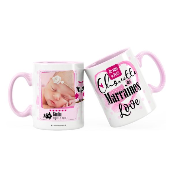 Cadeau marraine | Idée cadeau mug la plus chouette marraine