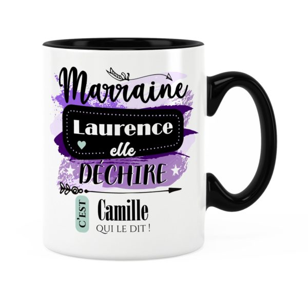 Cadeau marraine | Idée cadeau de mug marraine elle déchire