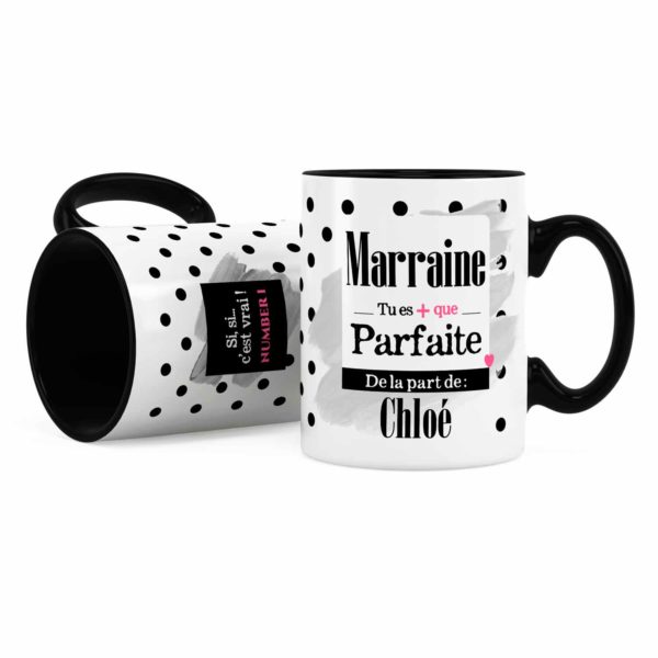 Cadeau marraine | Idée cadeau mug prénom marraine parfaite