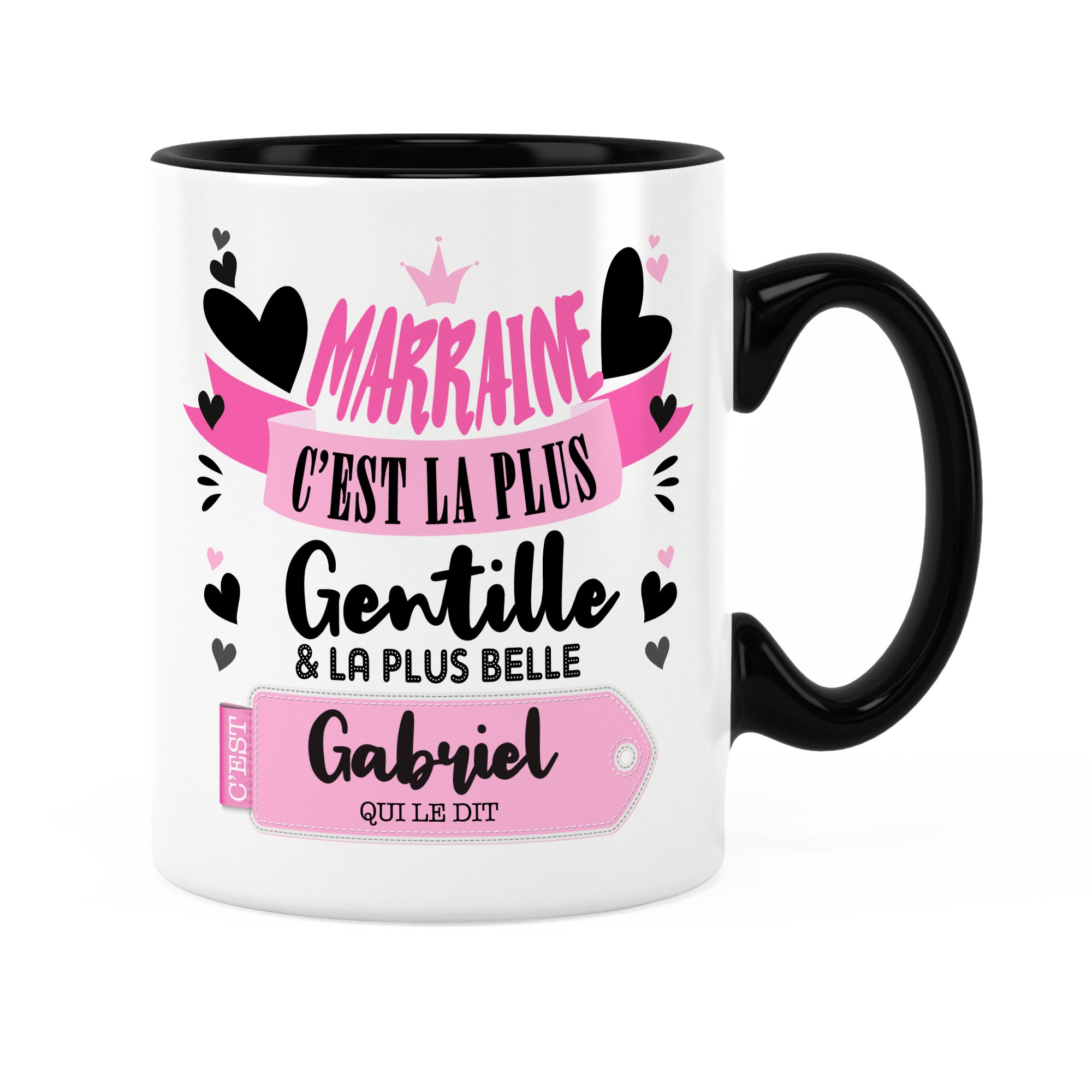 Lalasol Mug Cadeau Pour Marraine – Prénom Personnalisé – Tasse Pour  Nouvelle Marraine et Nouvelle Naissance Bébé - Imprimé en France :  : Cuisine et Maison