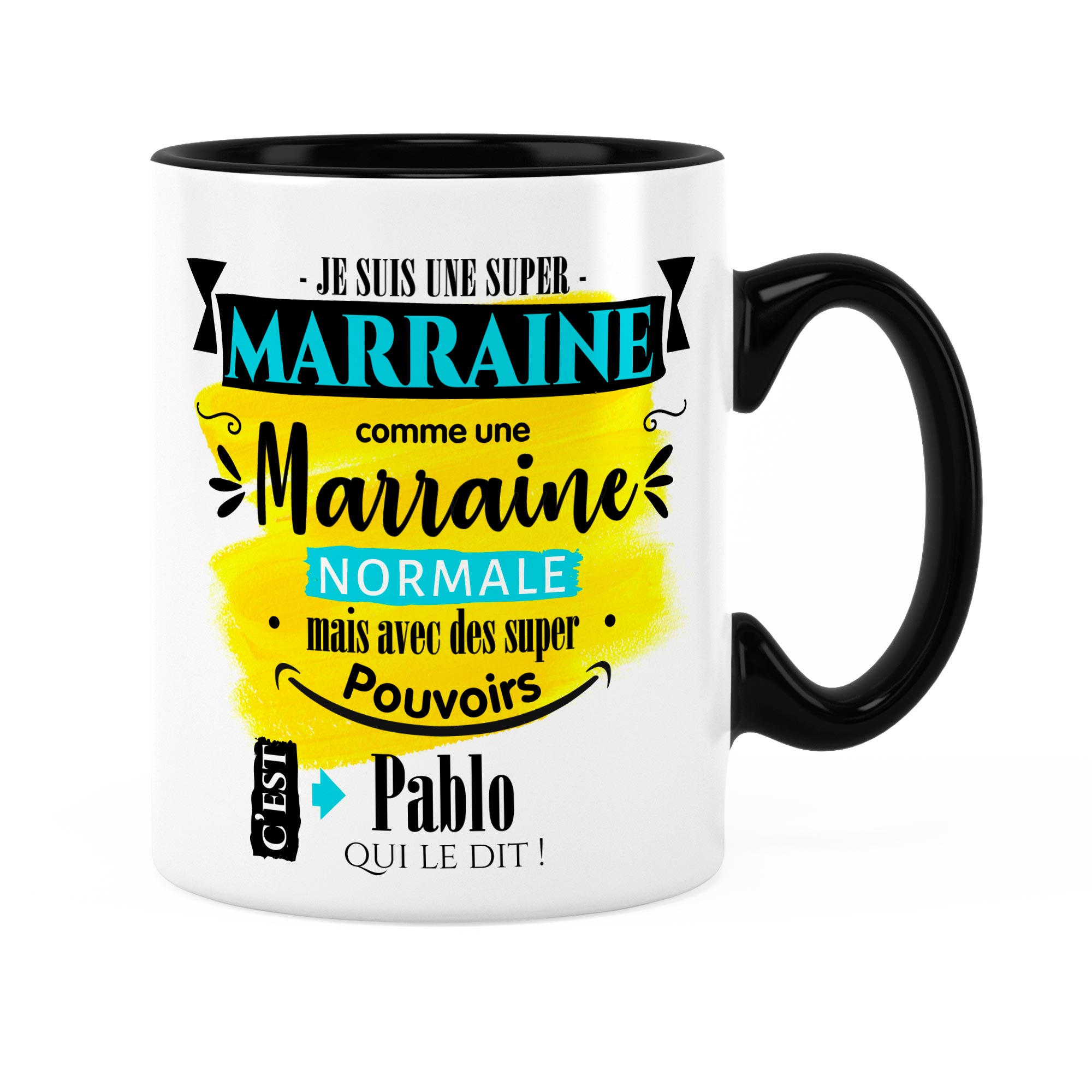 Mug personnalisable Cadeau pour Super marraine !