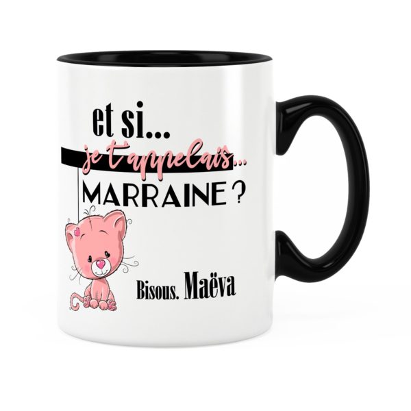 Cadeau marraine | Idée cadeau mug et si je t'appelais marraine