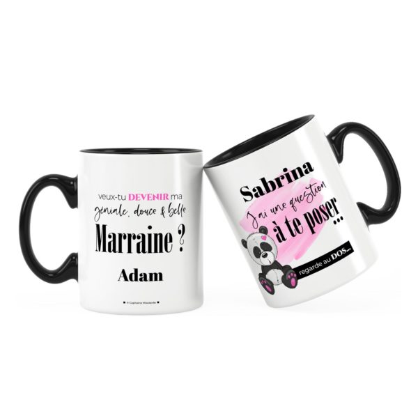 Cadeau marraine | Idée cadeau mug douce et belle marraine