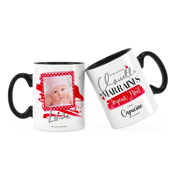 Cadeau noël marraine | Idée cadeau mug chouette marraine