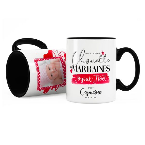 Cadeau noël marraine | Idée cadeau mug chouette marraine