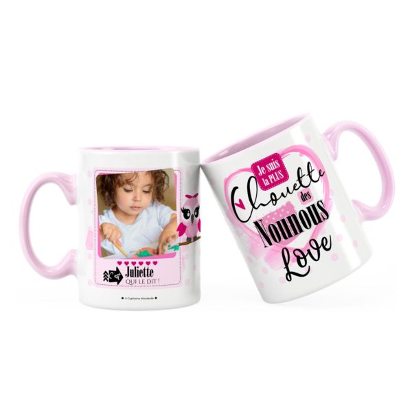 Cadeau nounou | Idée cadeau mug la plus chouette nounou