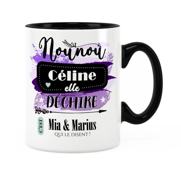 Cadeau nounou | Idée cadeau de mug nounou elle déchire