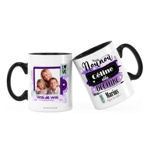 Cadeau nounou | Idée cadeau de mug nounou elle déchire