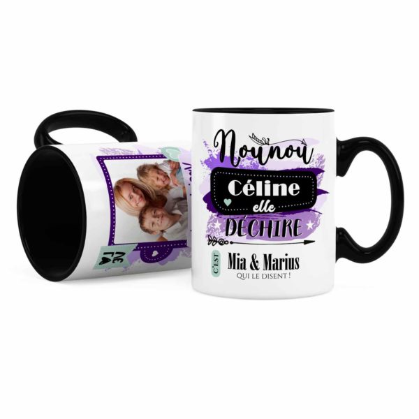 Cadeau nounou | Idée cadeau de mug nounou elle déchire