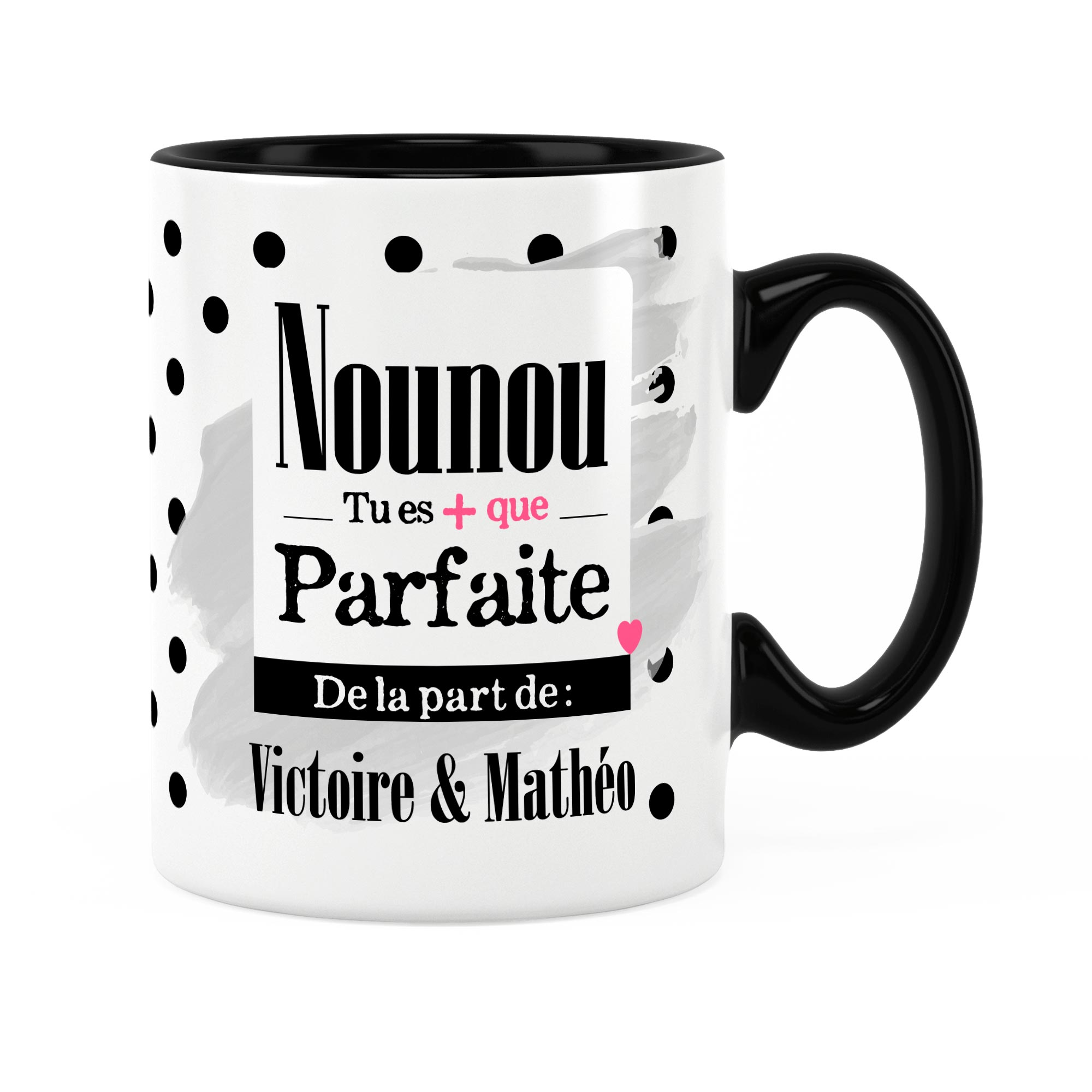 Cadeau nounou - Mug nounou à personnaliser avec votre prénom