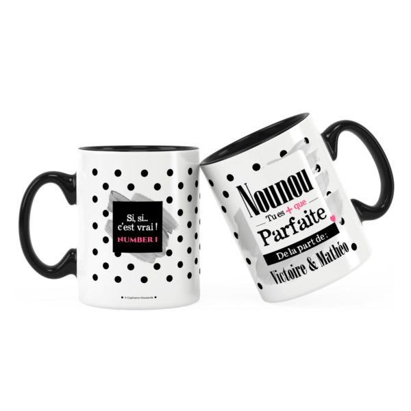 Cadeau nounou | Idée cadeau mug prénom nounou parfaite