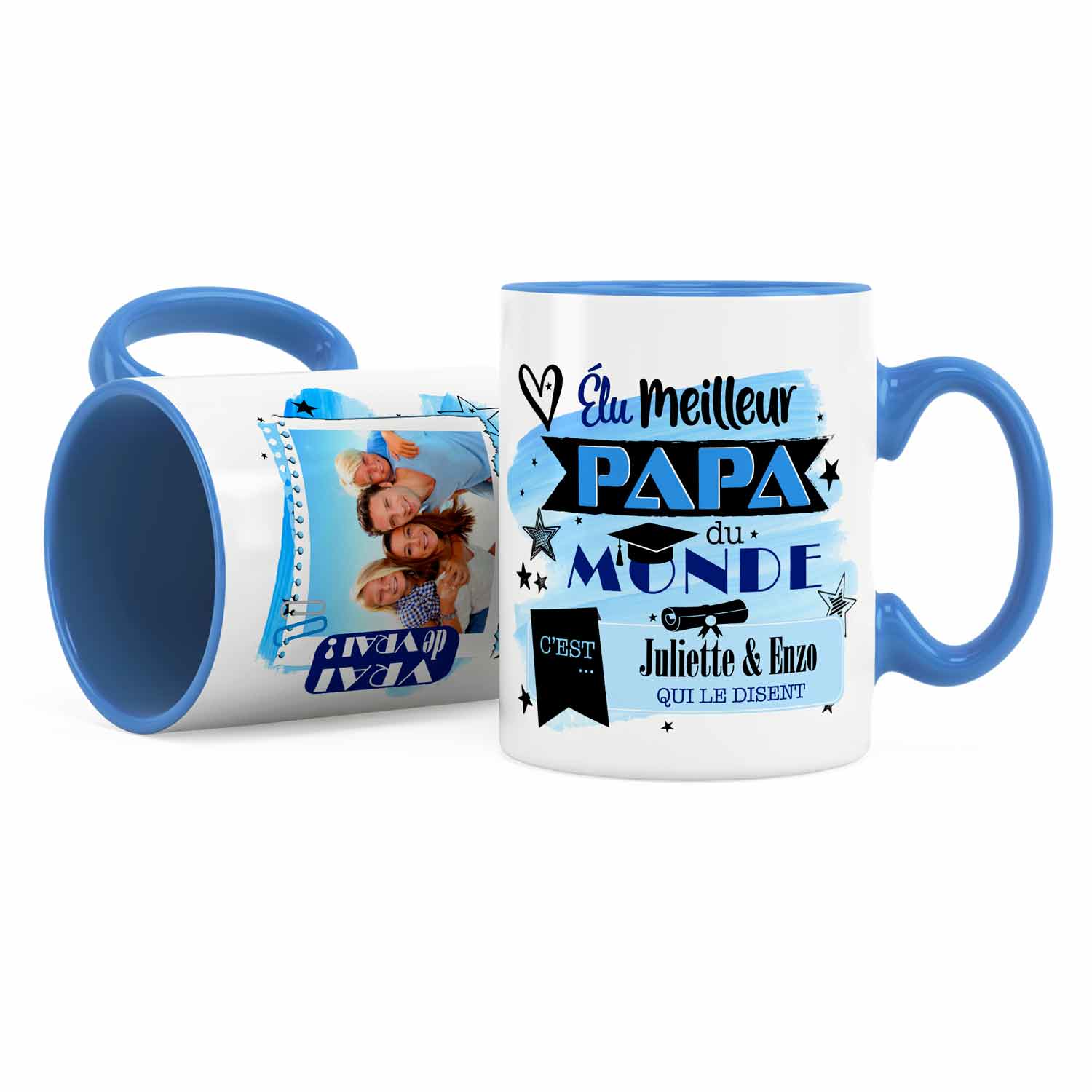 Cadeau papa Idée cadeau de mug prénom meilleur papa