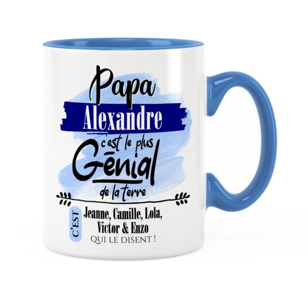 Cadeau papa | Idée cadeau de mug avec prénom papa génial