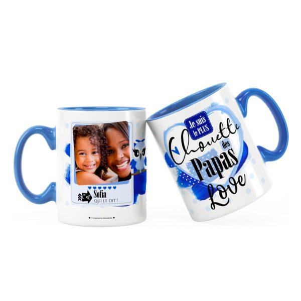 Cadeau papa | Idée cadeau de mug prénom chouette papa