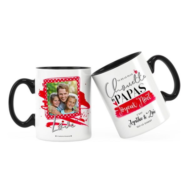 Cadeau noël pour papa | Idée cadeau mug noël chouette papa