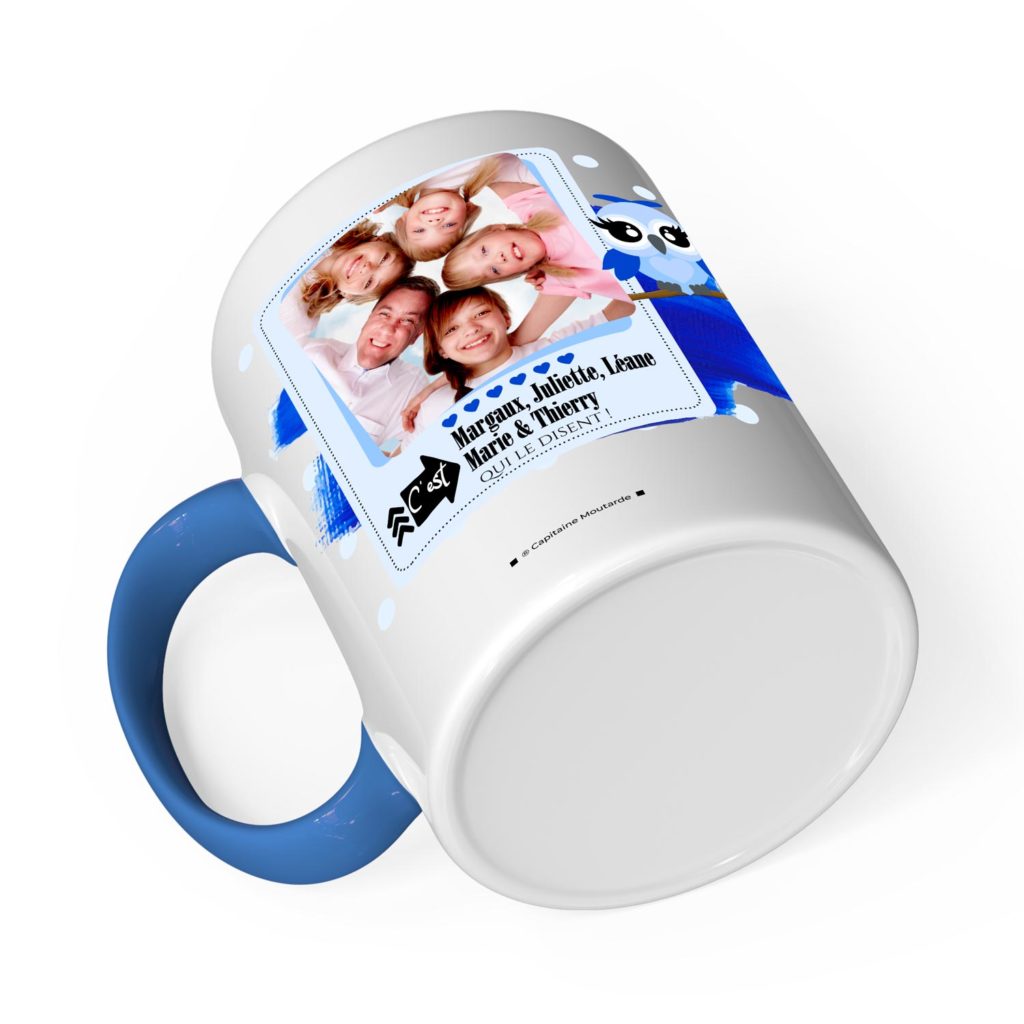 Cadeau papy Idée cadeau de mug prénom chouette papy