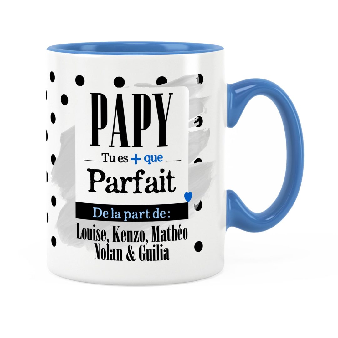 Cadeau papy  Idée cadeau mug avec prénom papy parfait