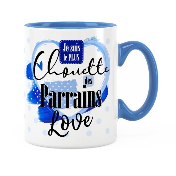 Cadeau parrain | Idée cadeau mug prénom chouette parrain