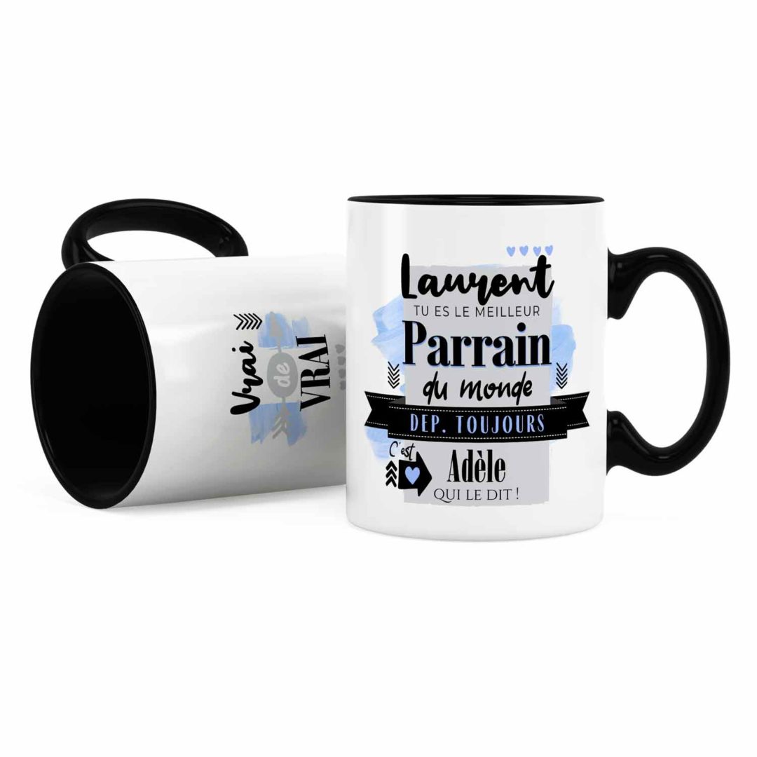 Cadeau pour parrain Idée cadeau de mug meilleur parrain