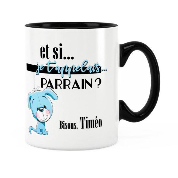 Annonce parrain | Idée cadeau mug annonce parrain je t'aime