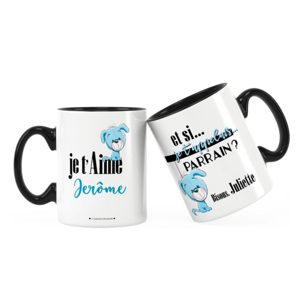 Annonce parrain | Idée cadeau mug annonce parrain je t'aime