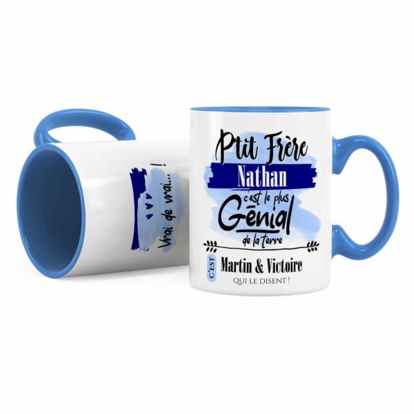 mug personnalisé noël pour frère