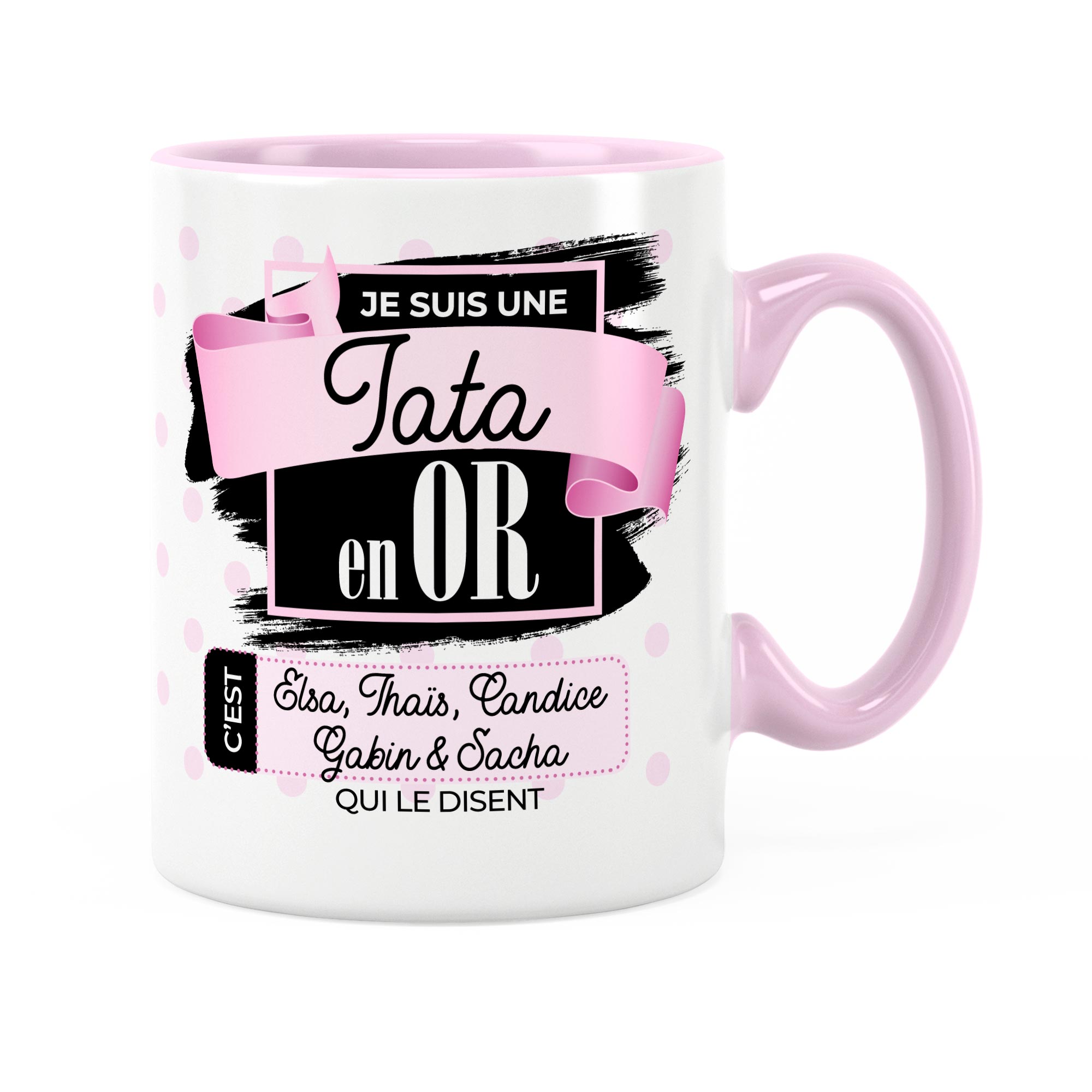 Cadeau tata  Idée cadeau mug avec prénom meilleure tata