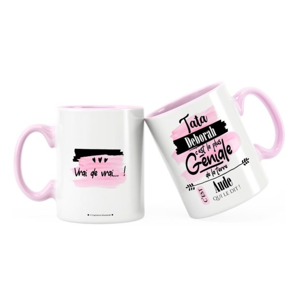 Cadeau tata | Idée cadeau mug avec prénom une tata géniale