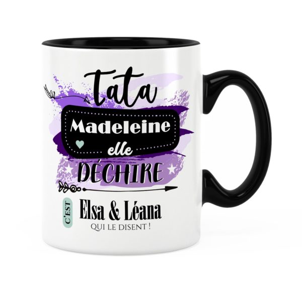 Cadeau tata | Idée cadeau de mug prénom tata elle déchire