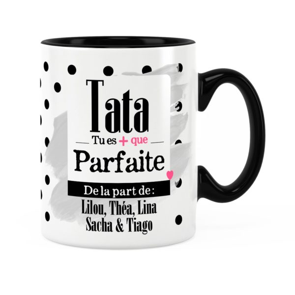 Cadeau tata | Idée cadeau mug prénom tata elle est parfaite