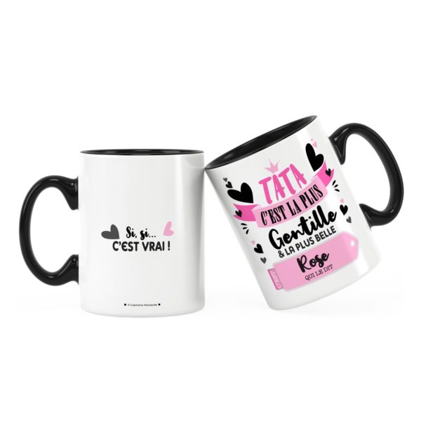 Cadeau tata | Idée cadeau mug prénom tata la plus gentille