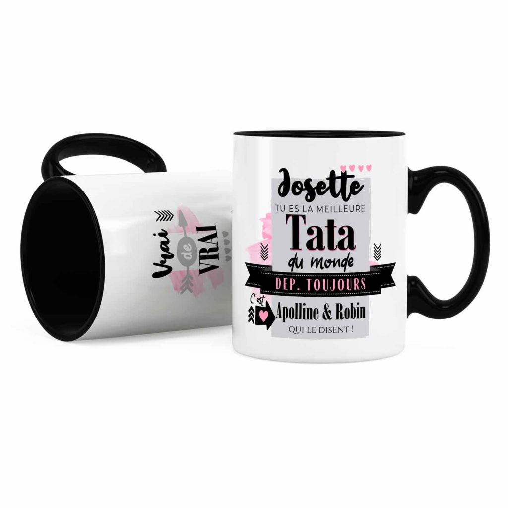 Cadeau tata | Idée cadeau mug avec prénom meilleure tata