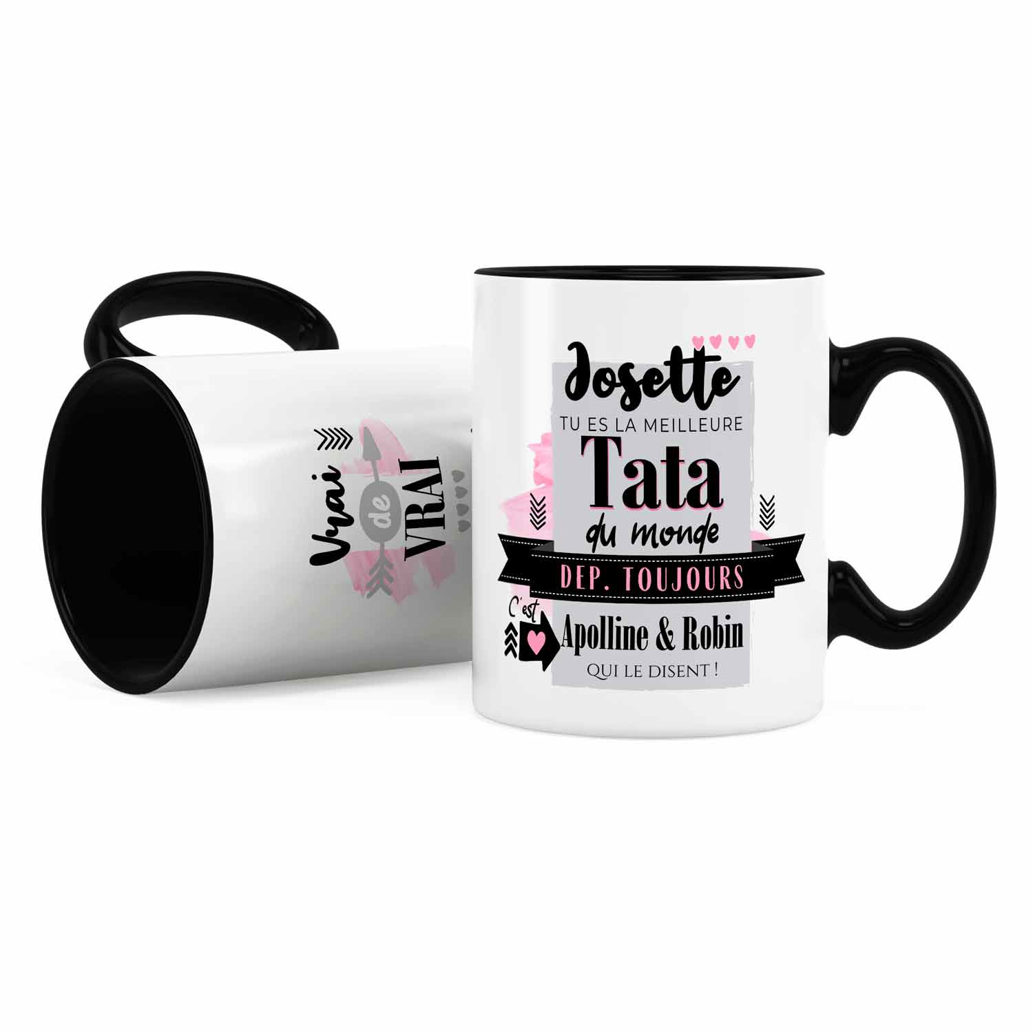 Cadeau tata à personnaliser avec votre prénom ; tata elle déchire- mug pour  votre tata personnalisé - cadeau noël tata - cadeau d'anniversaire tata :  : Produits Handmade