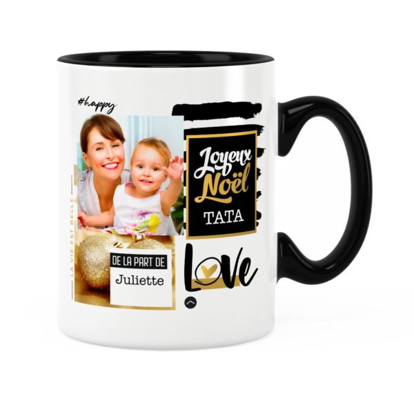 Cadeau tata pour noël | Idée cadeau mug prénom et photo