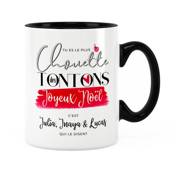 Cadeau tonton pour noël | Idée cadeau mug chouette tonton