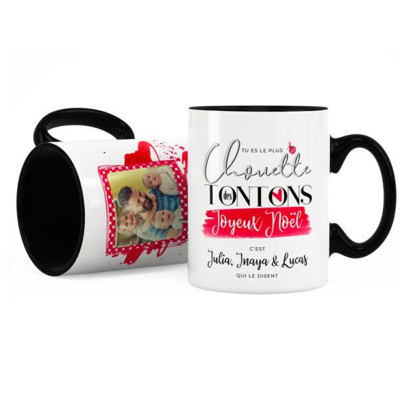 Cadeau tonton pour noël | Idée cadeau mug chouette tonton