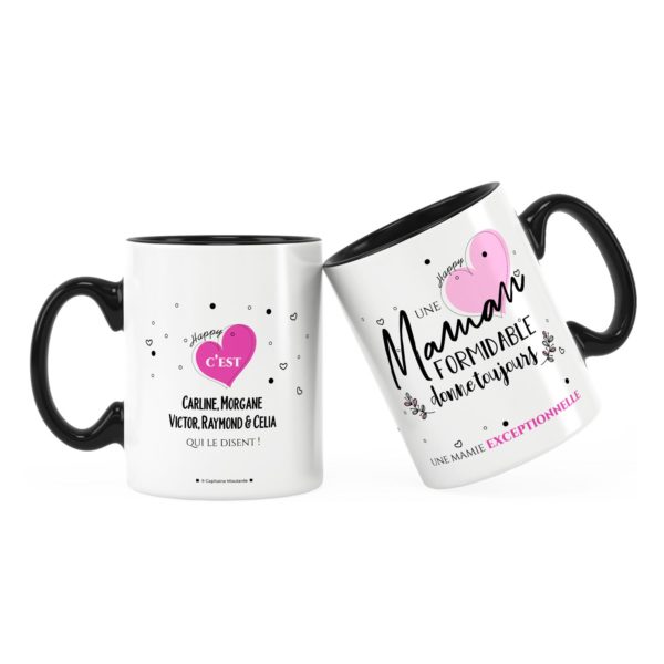 Cadeau mamie | Mug maman formidable, mamie exceptionnelle