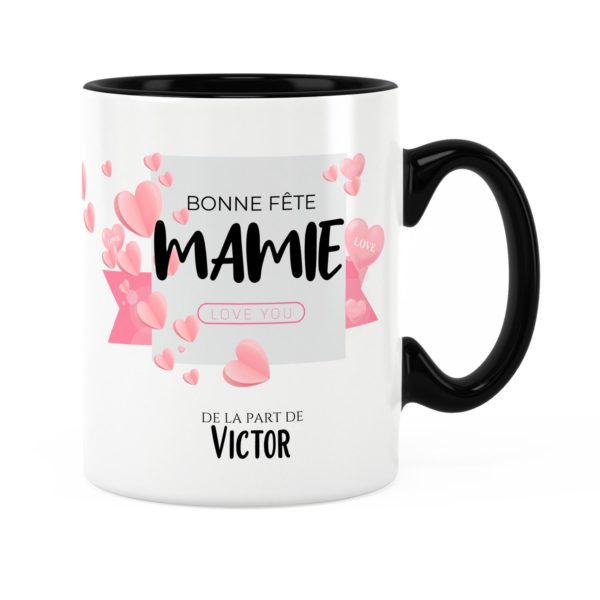 Cadeau bonne fête mamie | Mug personnalisé prénom love you