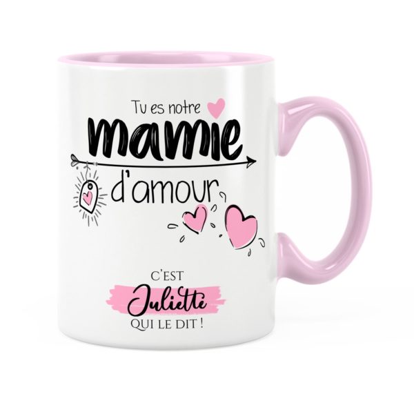 Cadeau bonne fête mamie | Mug tu es notre mamie d'amour