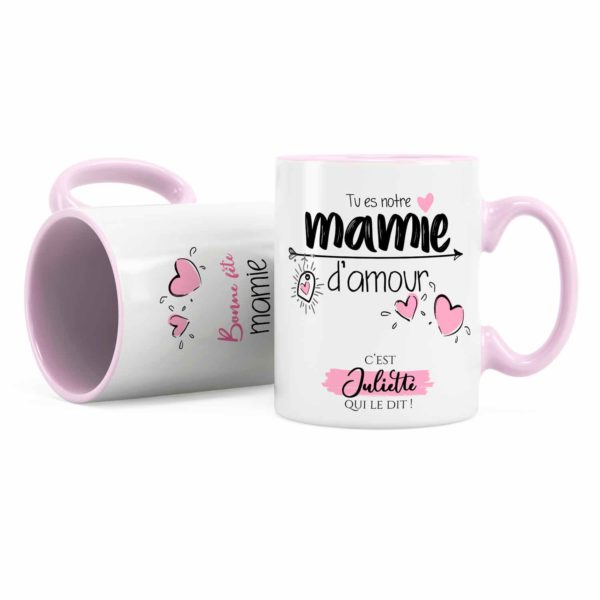 Cadeau bonne fête mamie | Mug tu es notre mamie d'amour