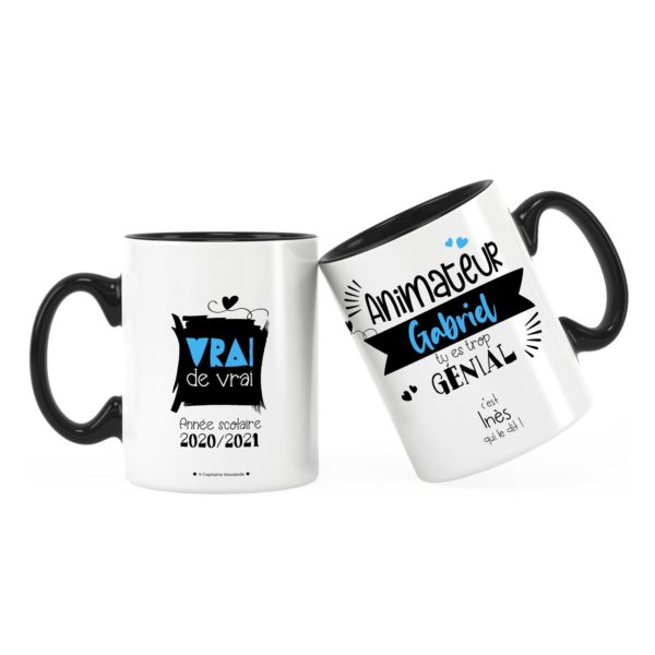 Cadeau école | Idée cadeau mug animateur trop génial