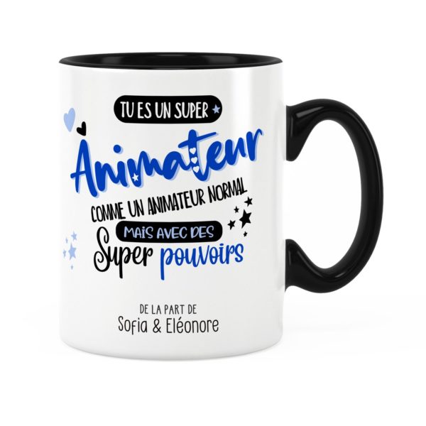 Idée cadeau animateur | Mug animateur avec des super pouvoirs